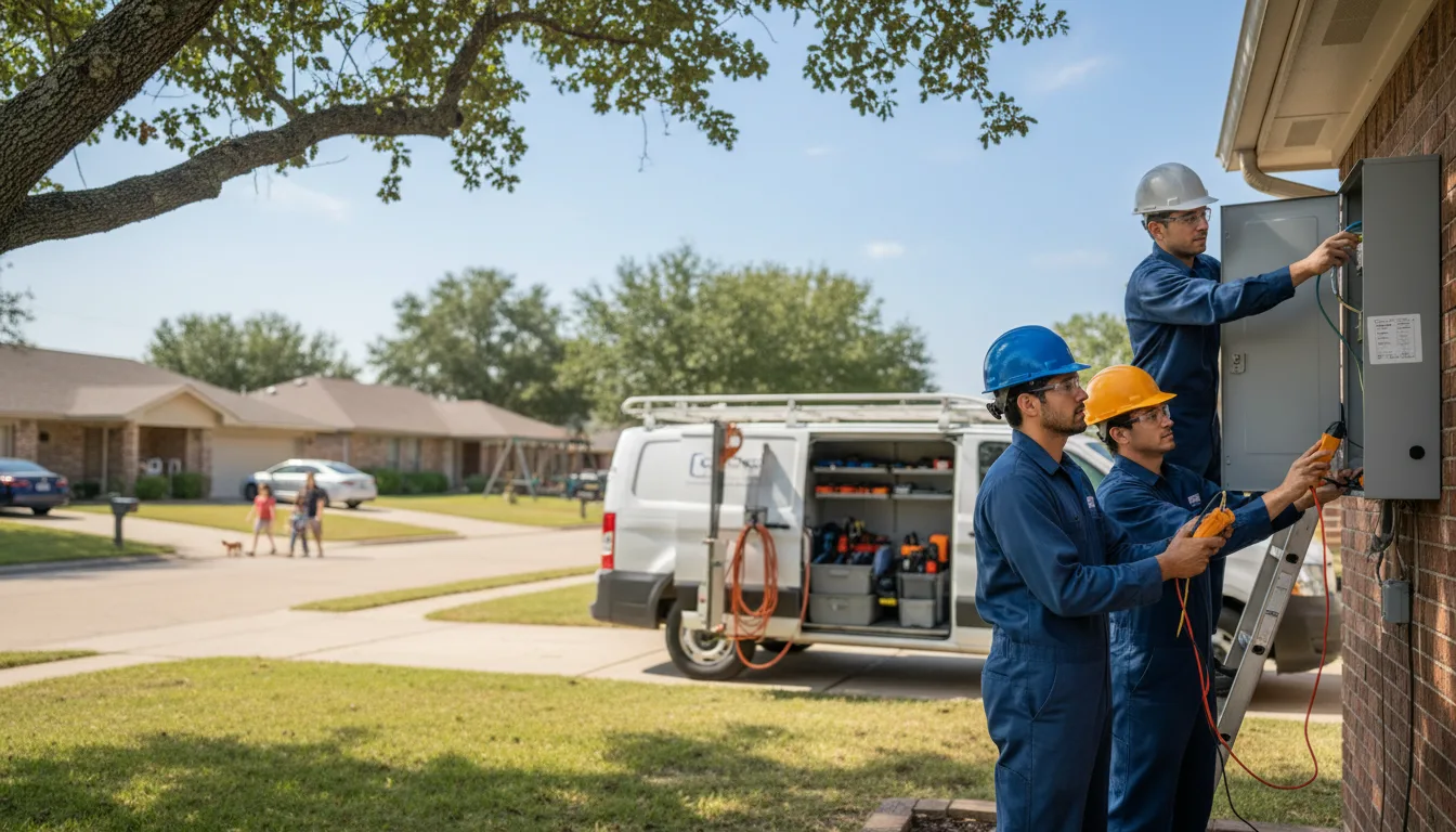 Certified electrician providing emergency electrical services in Lime Ridge, WI